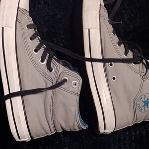 Converse Gray High-Top Athletic Shoes